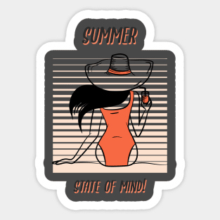 summer state of mind Sticker